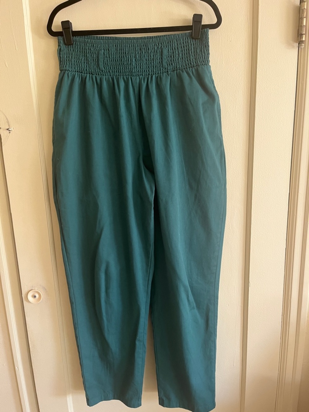 Lucy & Yak teal Alexa pants